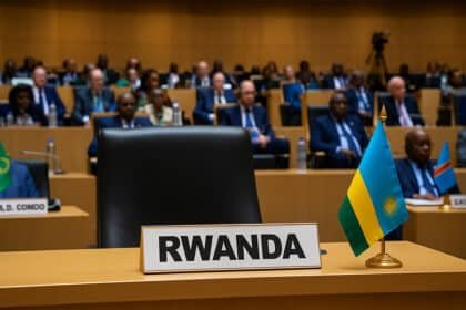 Empty chair of Rwanda official at the ECCA